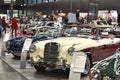 Vintage cars at an exhibition in Salzburg Austria - The `Classic Expo Salzburg` is a large exhibition and fair for classic car